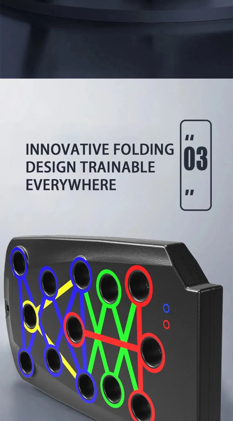 Multifunctional Color-Coded Push-Up Board Set