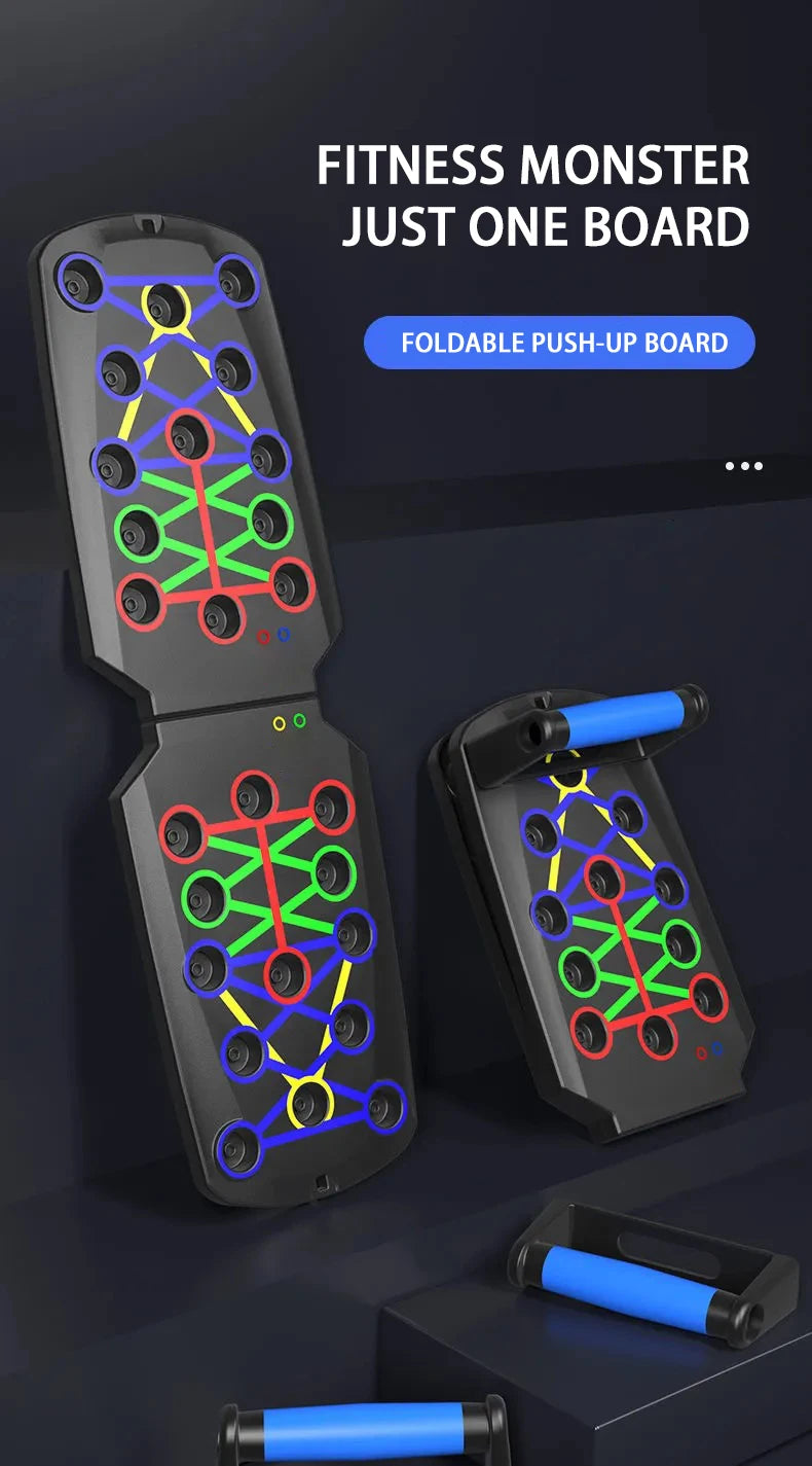 Multifunctional Color-Coded Push-Up Board Set