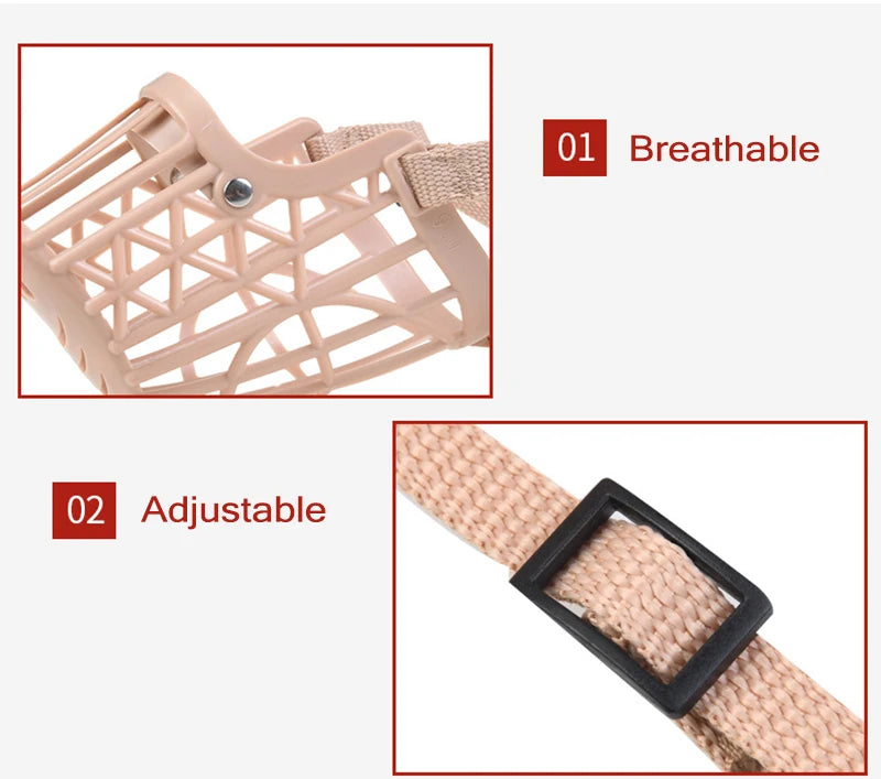 Adjustable Breathable Dog Muzzle