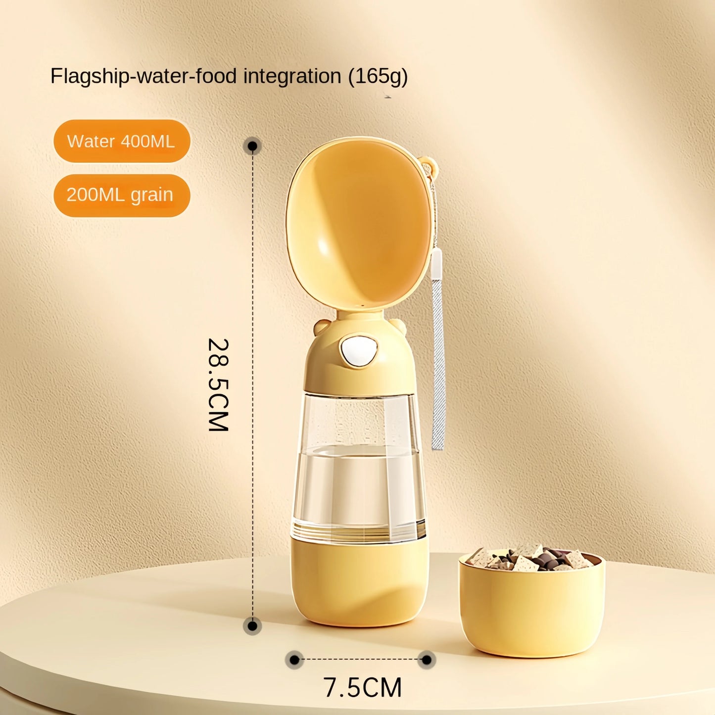Portable Pet Water with Food Travel Cup