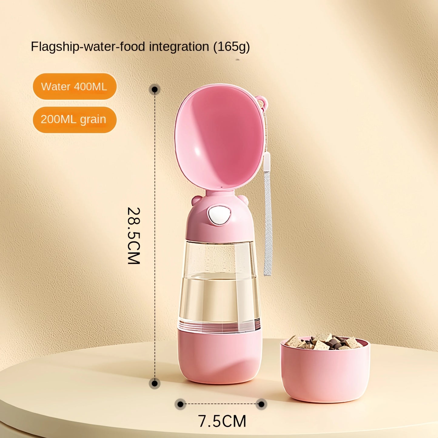 Portable Pet Water with Food Travel Cup