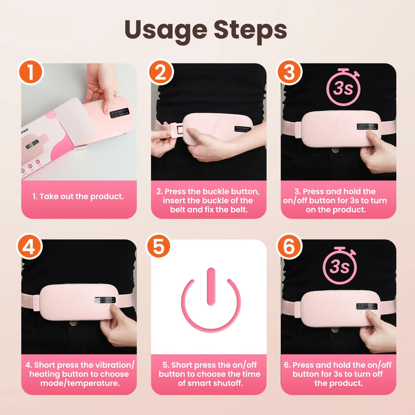 Electric Menstrual Heating Pad Belt