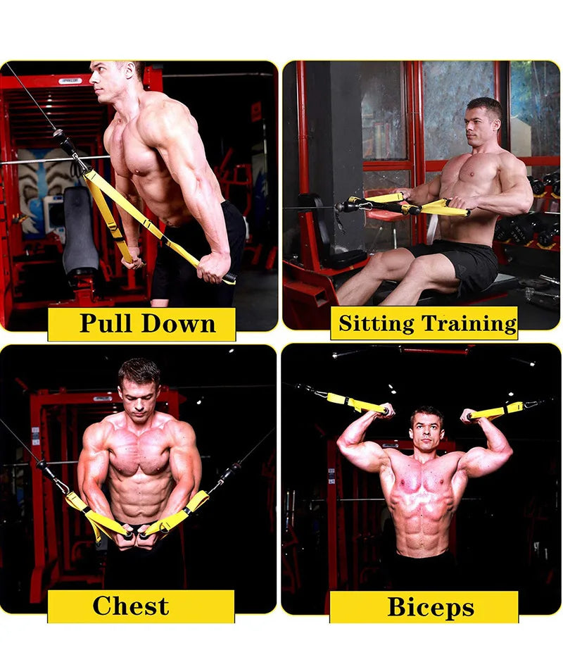 Triceps Rope Cable Attachment for Push & Pull Exercises