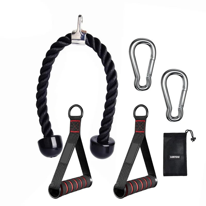 Triceps Rope Cable Attachment for Push & Pull Exercises