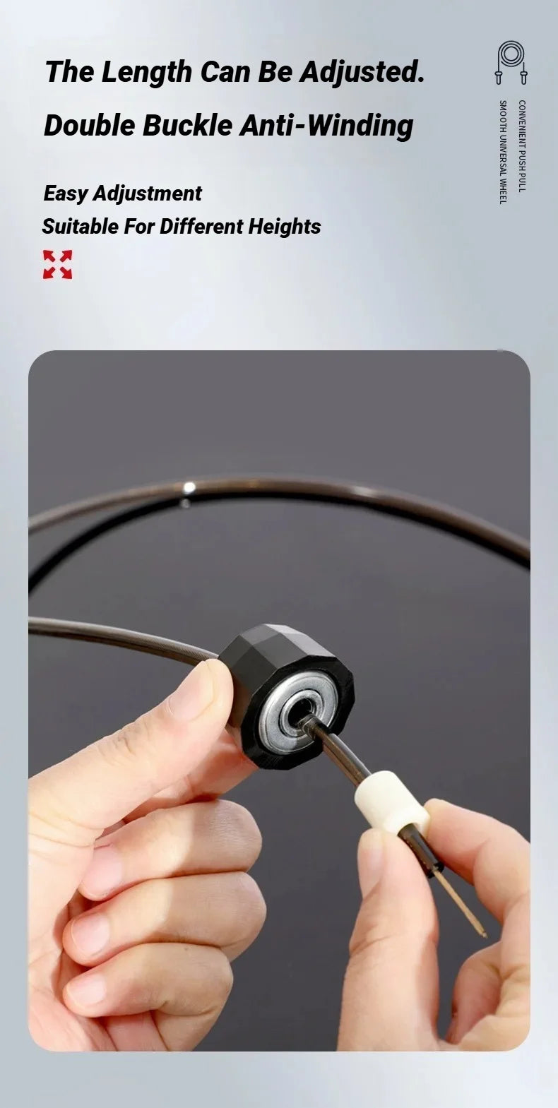 Adjustable Steel Wire Jump Rope