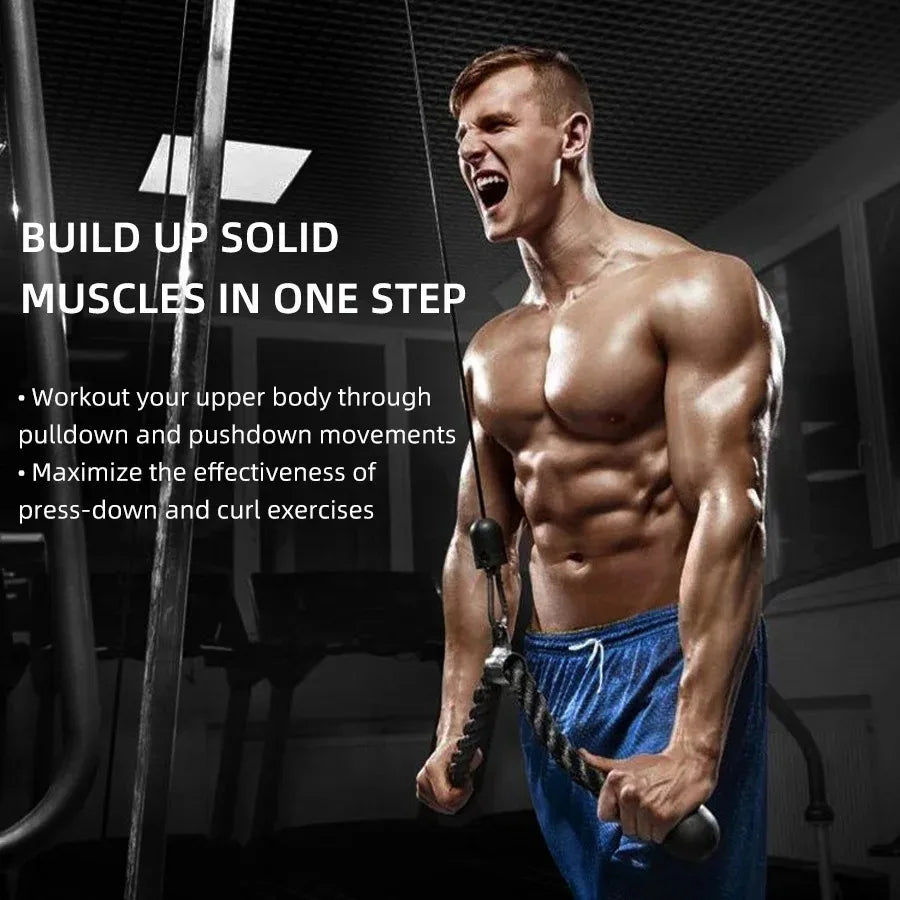 Triceps Rope Cable Attachment for Push & Pull Exercises