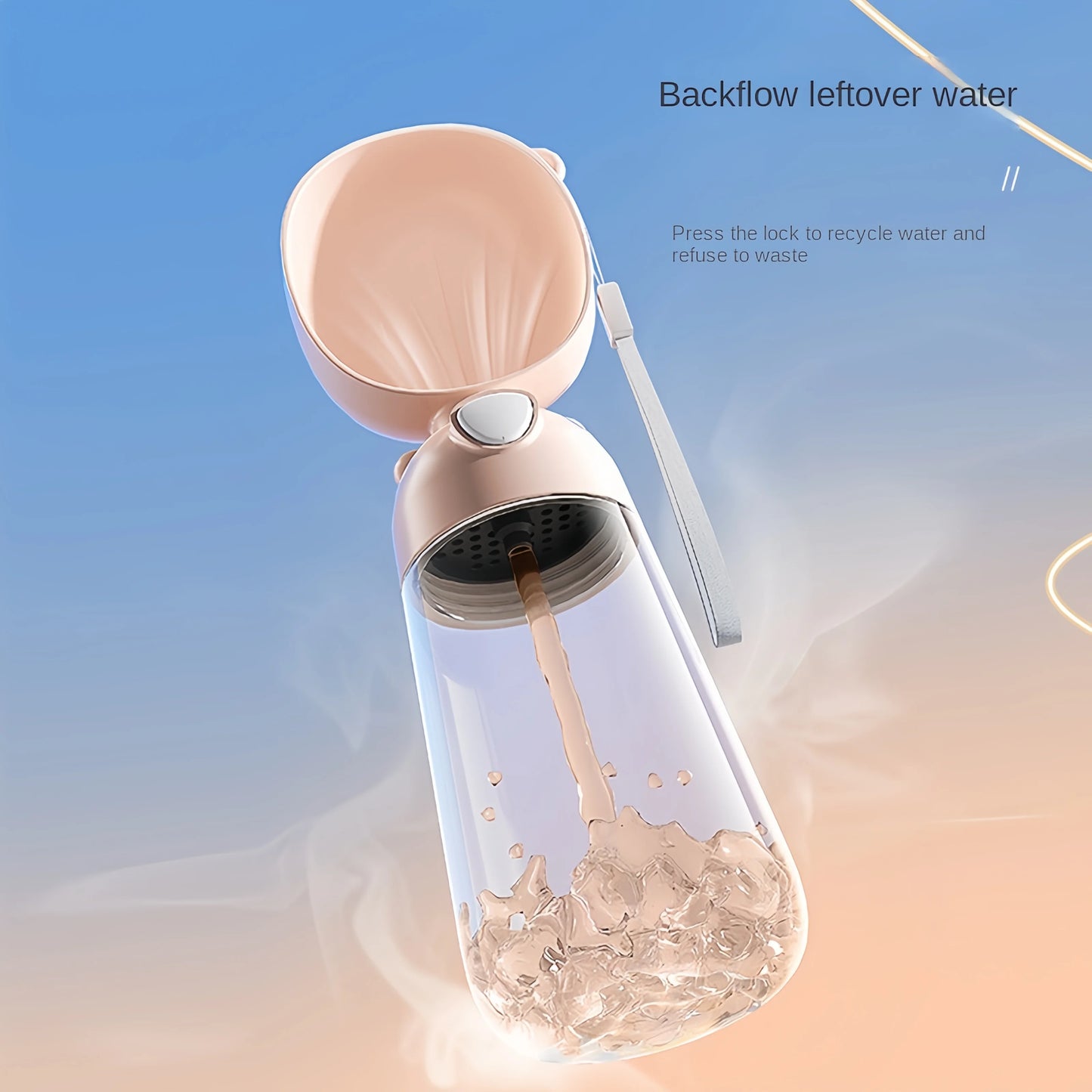 Portable Pet Water with Food Travel Cup