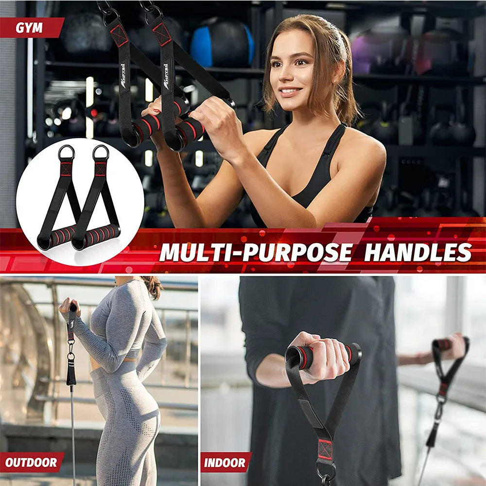 Triceps Rope Cable Attachment for Push & Pull Exercises