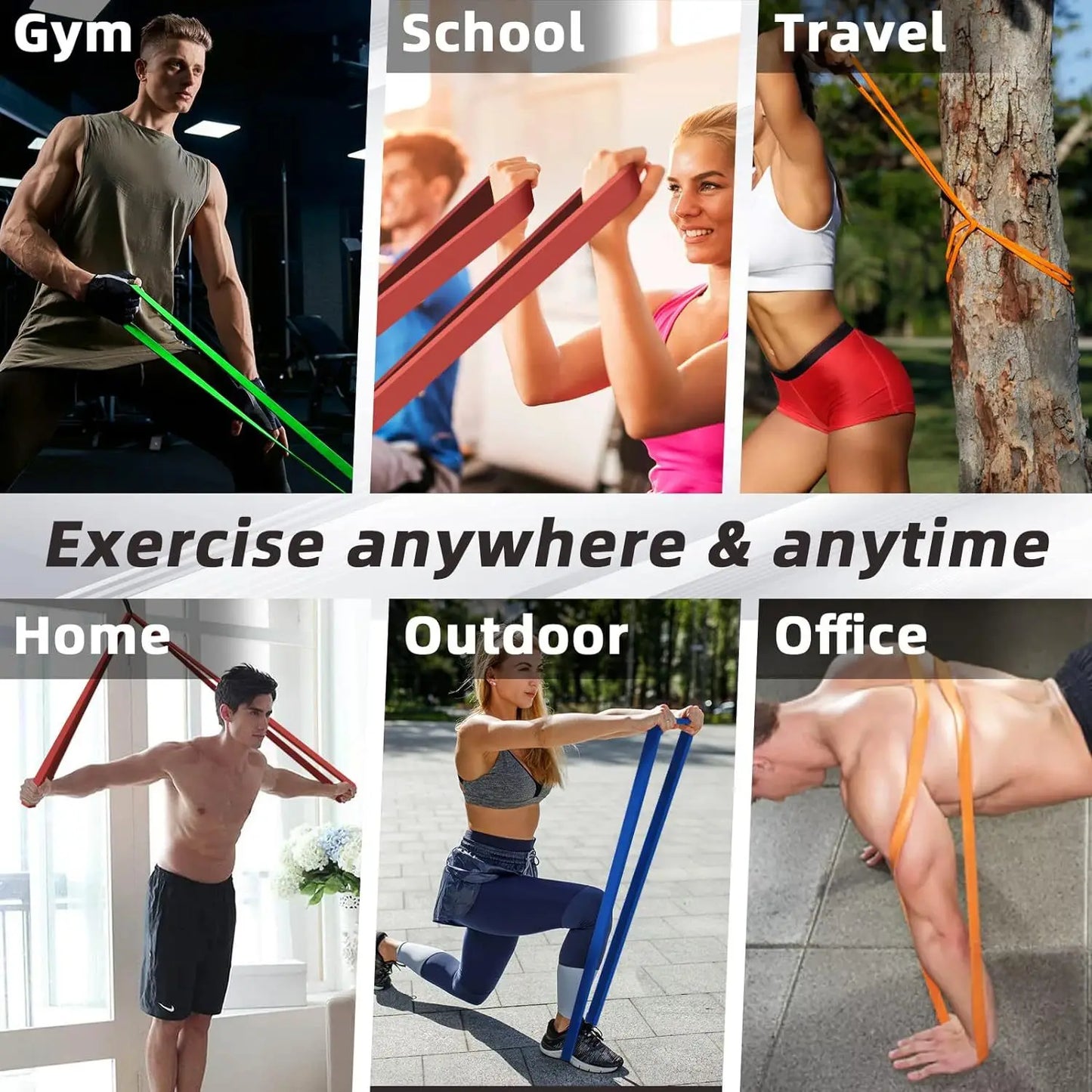 Elastic Resistance Bands for Strength Training