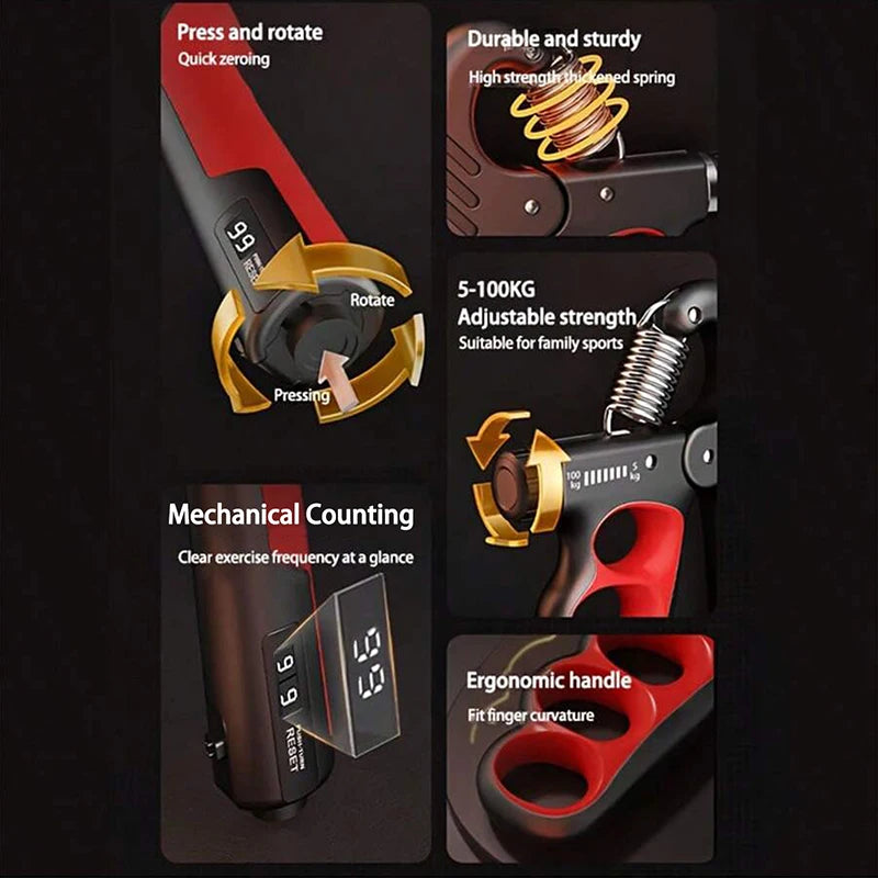 Grip Strength Trainer with Counter