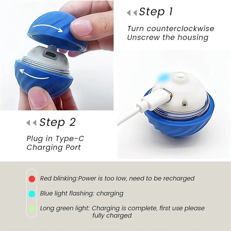 Interactive Automatic Moving Pet Toy Ball