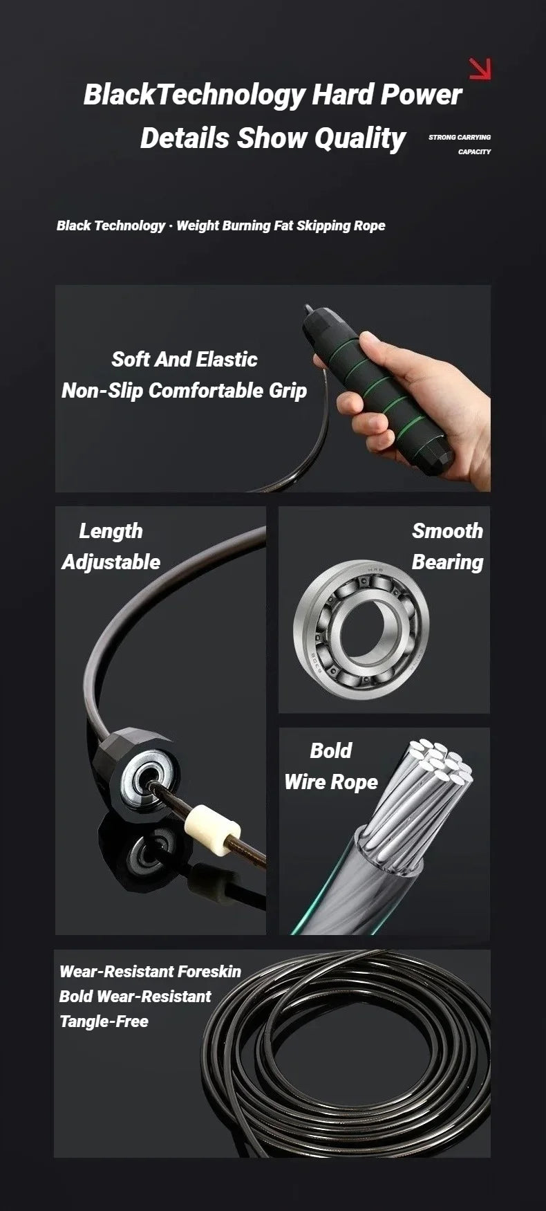 Adjustable Steel Wire Jump Rope