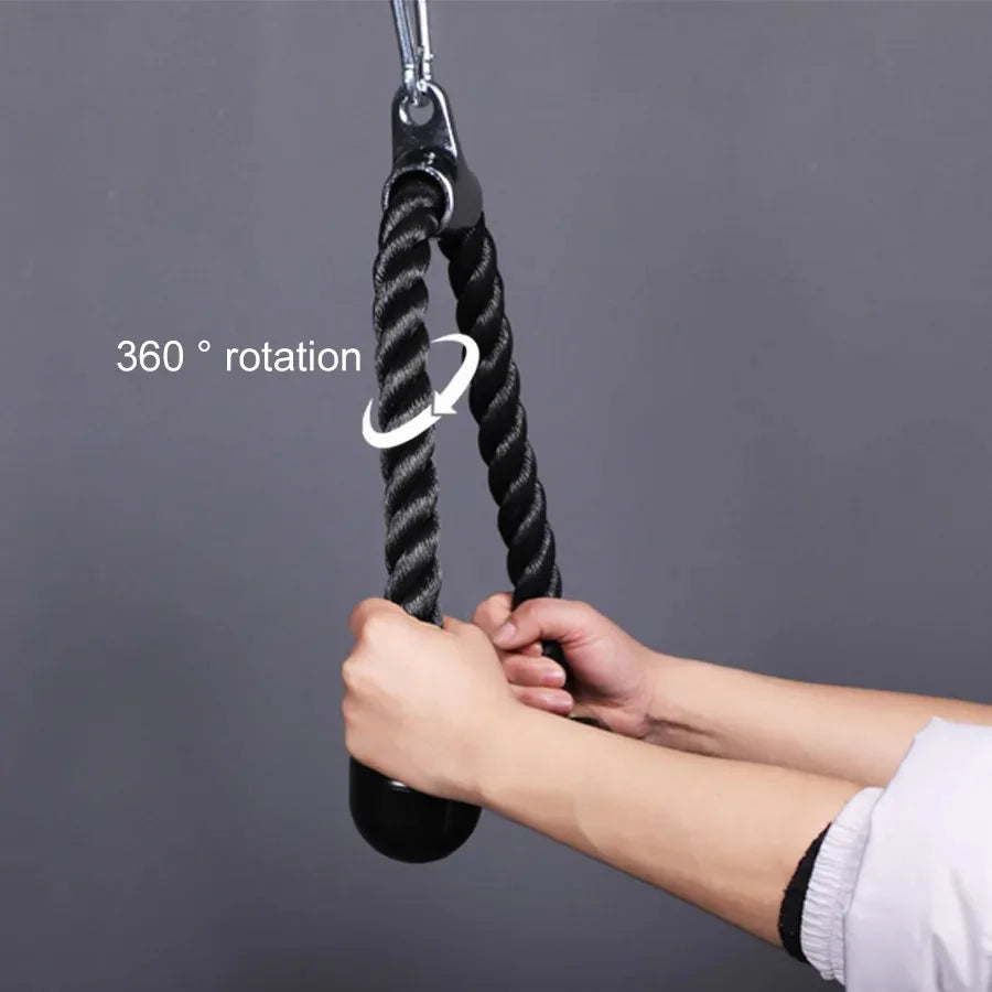 Triceps Rope Cable Attachment for Push & Pull Exercises